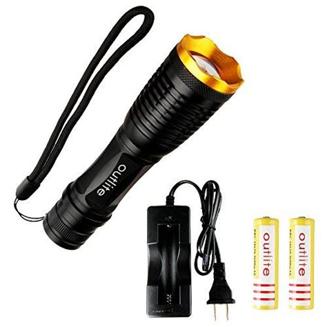 Outlite E6 900 Lumens Cree Xml T6 Led Portable Zoomable Tactical