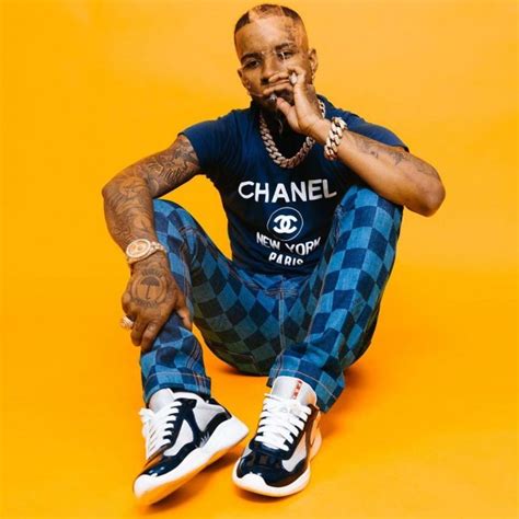 Chanel Blue T Shirt Worn By Tory Lanez On His Instagram Account