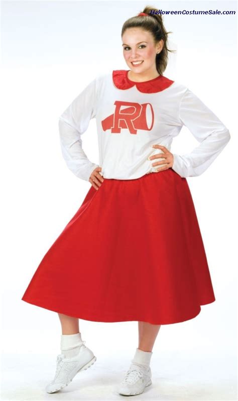 Grease Rydell High Cheerleader Adult Costume Plus Size Yud898794