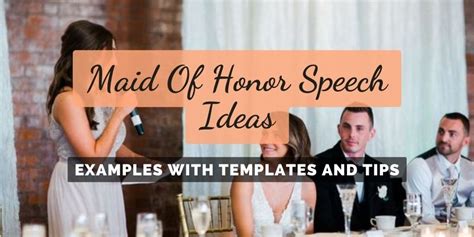 50 Maid Of Honor Speech Examples Templates And Tips