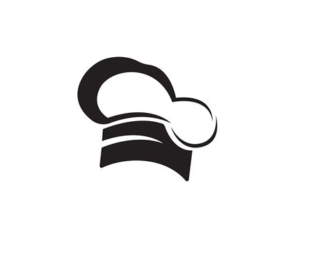 Chef Hat Logo And Symbols Black Color Vector Icon 619773 Vector Art At