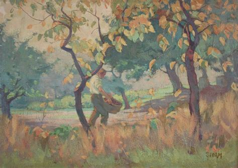 Lot William George Storm British 1882 1917 Autumn Oil On Canvas
