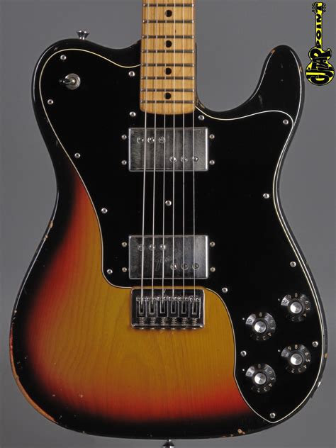 1973 Fender Telecaster Deluxe 3 Tone Sunburst Vi73feteledl3tsb521719