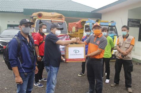 Pt Taekwang Salurkan Donasi Kepada Korban Bencana Alam