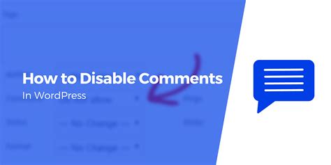 How To Disable Comments In Wordpress Step By Step
