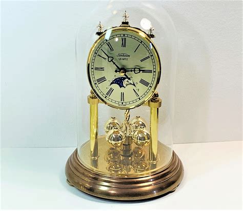 Vintage Sunbeam W Germany Moon Phase Anniversary Clock Quartz