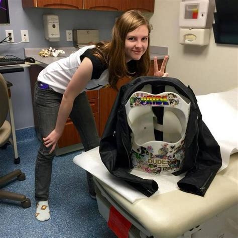 Op Images Freed From Her Armor Shes Ready To Soar Scoliosis Scoliosis Brace Milwaukee Brace