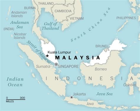 Map Of Malaysia And Neighbouring Countries Maps Of The World