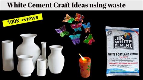 4 white Cement DIY|Cement craft easy methods|Cement crafts Ideas