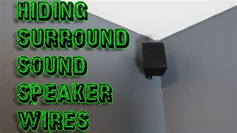How To Hide Your Speaker Wires Through The Wall And Ceiling Youtube