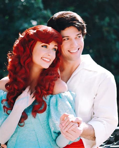 Princess Ariel And Prince Eric On Valentines Day At Disneyland