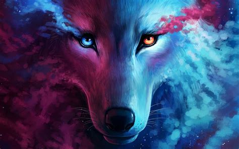 3840x2400 The Galaxy Wolf 4k Hd 4k Wallpapers Images Backgrounds