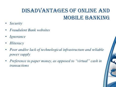 Advantages And Disadvantages Of Banking Technology Technology