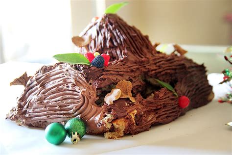 The yule log cake or buche de noel originated from that tradition. Yule Log Cake