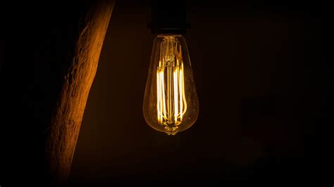 Lampshade Glowing Illuminated Lighting Equipment Light Bulb Dark