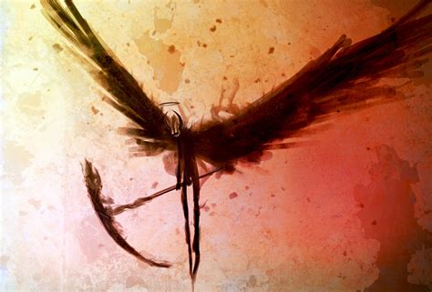 Death Scythe Fantasy Art Wings Artwork Deviantart 2478x1680
