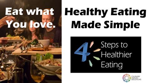 healthy eating made simple 4 steps to healthier eating