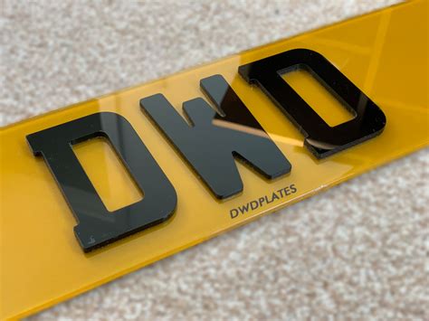 4d license plate letters