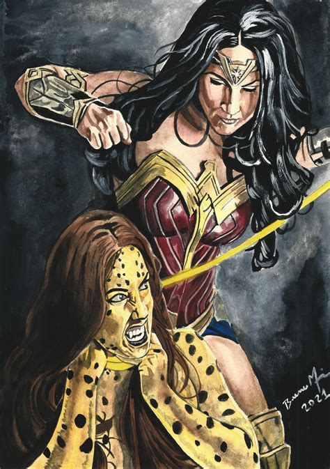 Wonder Woman Vs Cheetah E Bay Auction Now By Brenomoreira On