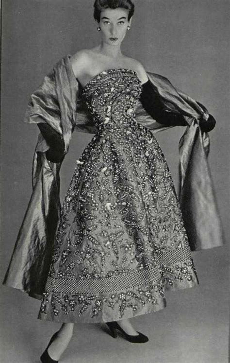 Christian Dior Fifties Fashion Vintage Gowns Vintage Fashion