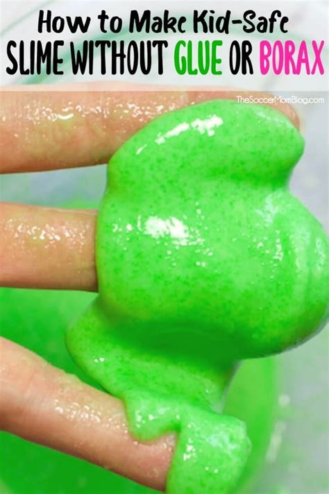 How To Make Slime Without Glue Or Borax Kid Safe Slime