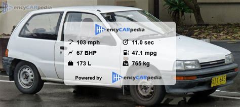 Daihatsu Charade Turbo Specs Performance Dimensions