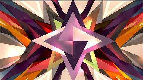 Colorful Geometric Shapes Digital Art Hd Abstract Wallpapers Hd
