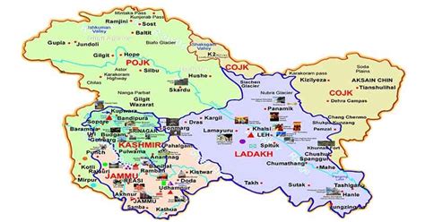 Map Kashmir Jammu Ladakh Share Map