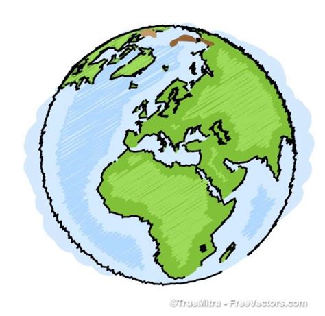 Green Earth Drawing Free Download On Clipartmag