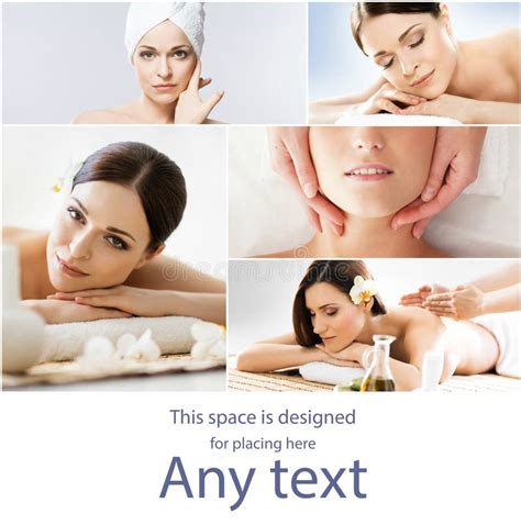 massage and healing collection women having different types of massage spa wellness health
