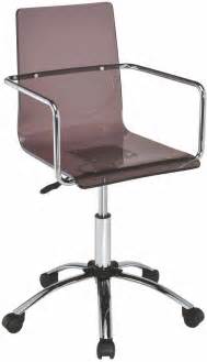 Smoke Acrylic Office Chair From Coaster Coleman Furniture