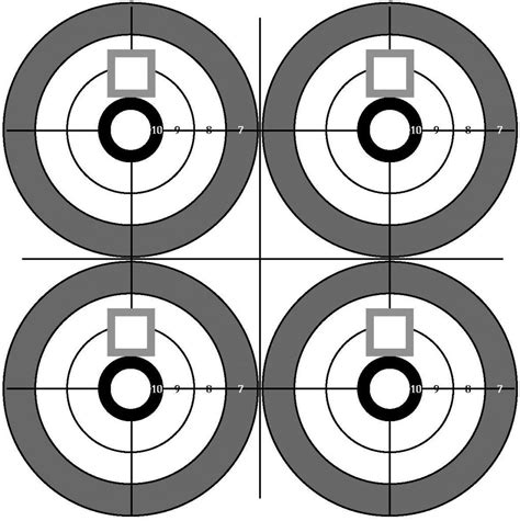 printable shooting targets for pistol rifle airgun archery