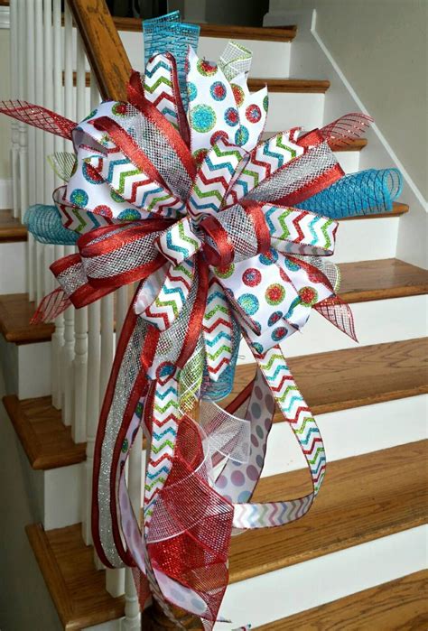 | go simple (and frugal!) with this diy fancy burlap bow. Christmas Tree Topper Bow~ Holiday Deluxe Three Ribbon Christmas Mailbox Swag Bow-Red Li ...