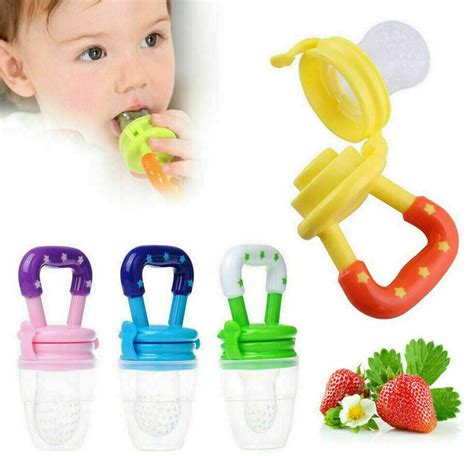 Baby Fruit Feeder Pacifier 2 Pack Fresh Food Feeding Teether For
