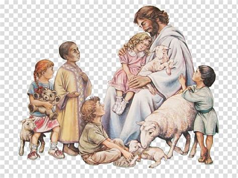Jesus Christ Painting Bible Teaching Of Jesus About Little Children