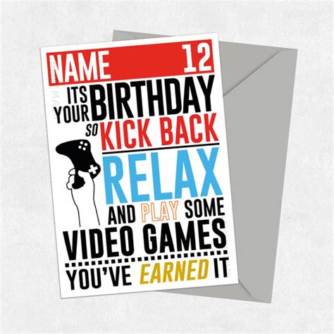 Relax Its Your Birthday Personalised Birthday Card Etsy Uk