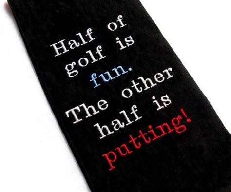 Golf Towel Funny Towel Embroidered Towel Custom Golf Golfer T