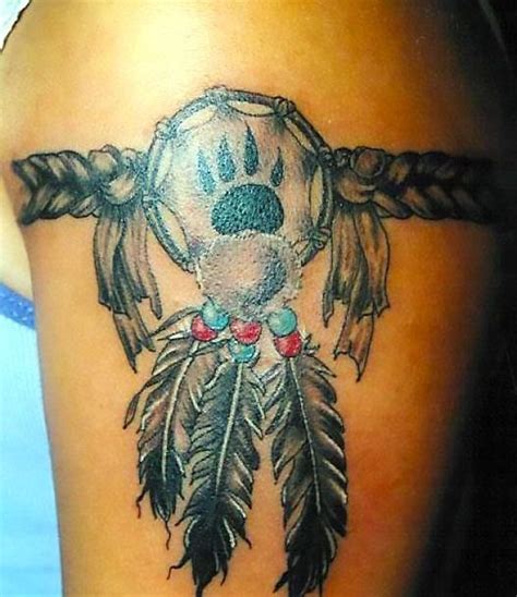 Dreamcatcher With The Bears Paw Inside On The Shoulder Is A Good