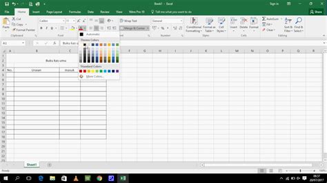 Membuat Buku Tabungan Di Excel Delinewstv