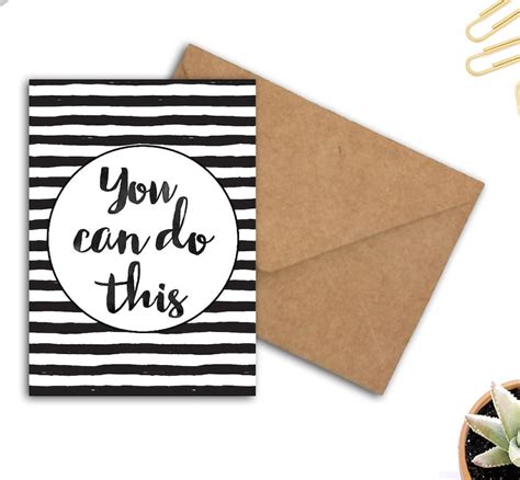 Printable You Can Do This Quote Card Encouragement Card Etsy