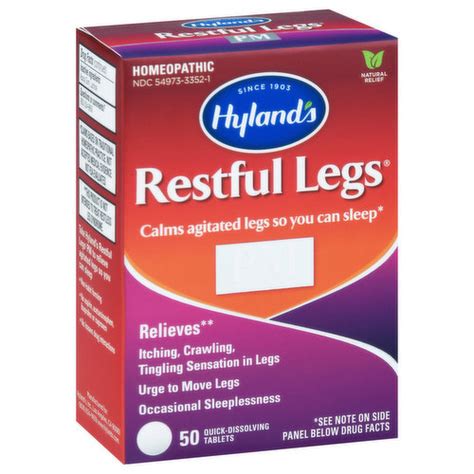 Hylands Restful Legs Homeopathic Quick Dissolving Tablets