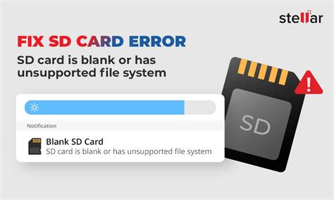 Fix Sd Card Error Sd Card Is Blank Or Has Unsupported File System