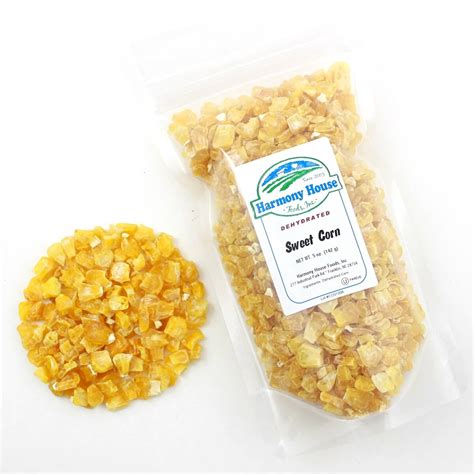 3 Oz Dried Corn Dehydrated Corn Snack Harmony House Foods