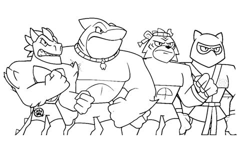 Printable Heroes of Goo Jit Zu Coloring Page - Free Printable Coloring