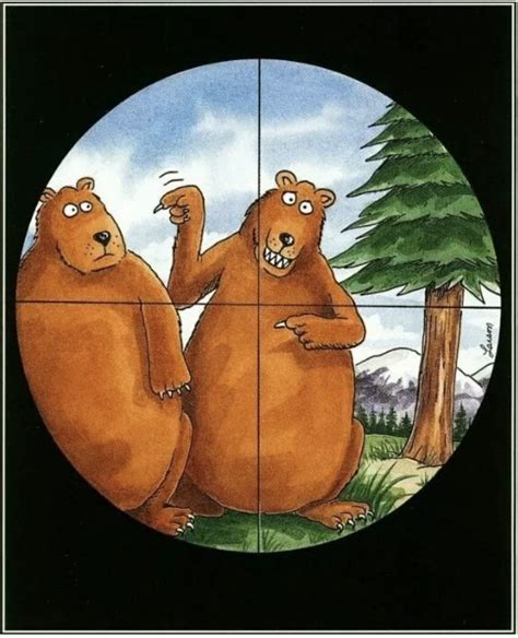 Far Side Cartoon Bear Target Peepsburgh Com