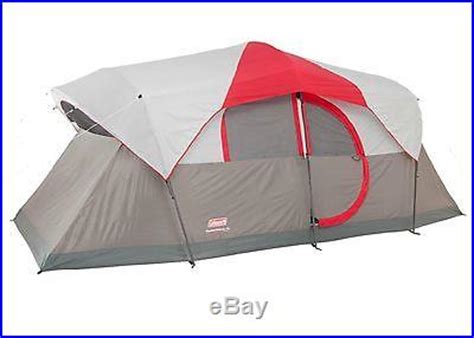 4 open space or optional 2 room camping tent. Coleman WeatherMaster 10 Person 2 Room Family Camping Tent ...