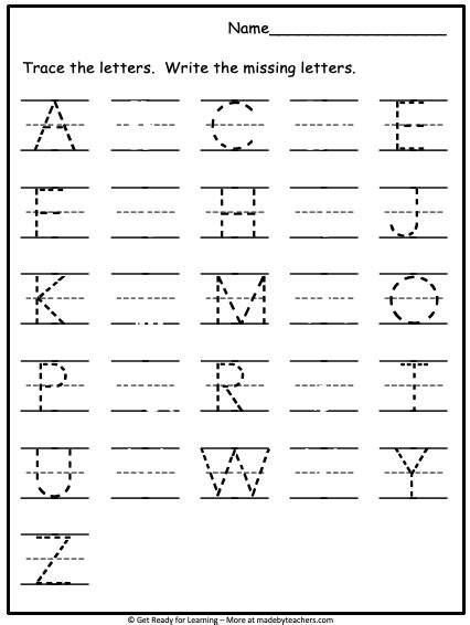 Trace Uppercase Letters Worksheet Made By Teachers Uppercase