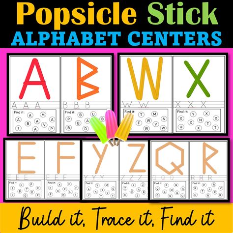 Popsicle Sticks Activities Alphabets Numbers Made By Teachers