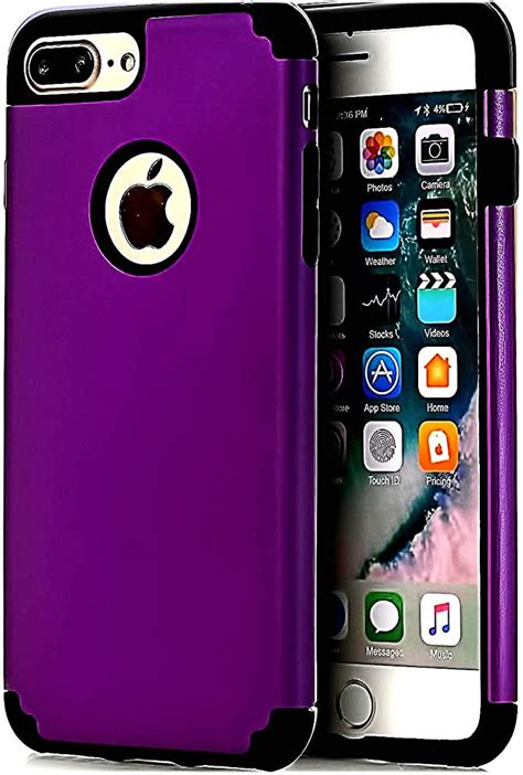 Casehq Purpleblack Extreme Heavy Duty Case For Iphone 7