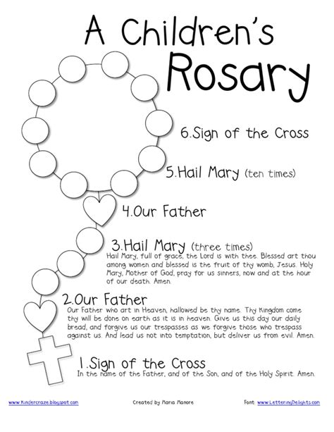 Printable Rosary Worksheets Fill Online Printable Fillable Blank